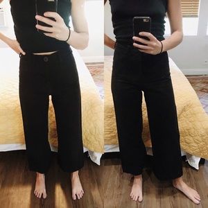 Size XS/0 Jesse Kamm Black Sailor Pants